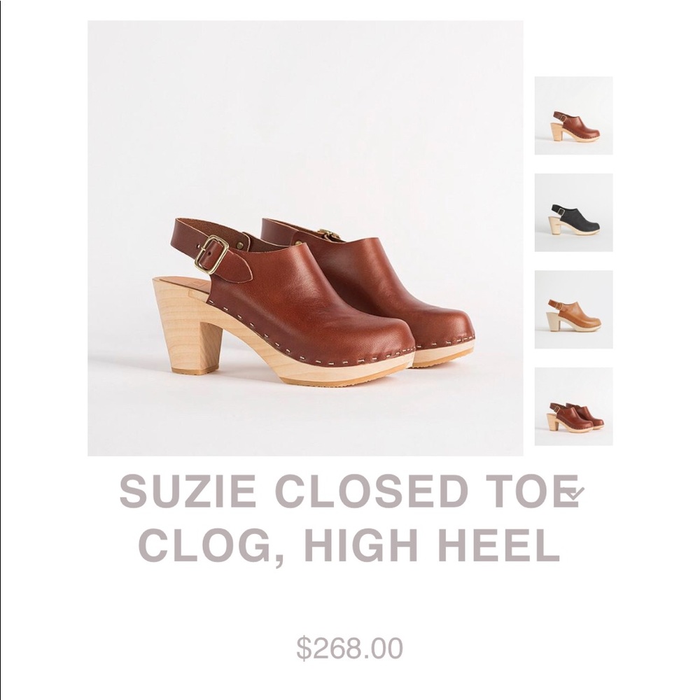Bryr Clogs - Suzie Closed Toe in Whiskey Leather